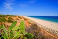 View on the beautiful beach Praia da Rocha Baixinha Nascente in Algarve, Portugal Royalty Free Stock Photo