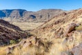 View of beautiful Brukkaros mountain and crater, an impressive landscape near Keetmanshoop, Namibia, Southern Africa