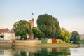 Riverside Chalon-sur-SaÃÂ´ne, France Royalty Free Stock Photo