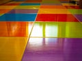 beautiful cheerful multi-colored floor Royalty Free Stock Photo