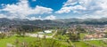 View of the beautiful city of Cetinje in the mountains Royalty Free Stock Photo