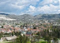 View of the beautiful city of Cetinje in the mountains Royalty Free Stock Photo