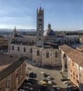 Siena, historical Center. natural landscape. Italy.