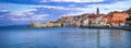 View of beautiful coastal town Gaeta . Landmarks of Italy, Lazio Royalty Free Stock Photo