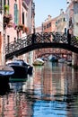 View of beautiful colored venice canal