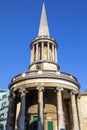 All Souls Church Langham Place in London, UK Royalty Free Stock Photo