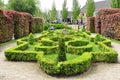 View of beautiful garden at the Zaanse Schans, Netherlands