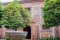 View of the beautiful gardens of the Alcazar de los Reyes Cristianos