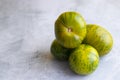 View of beautiful green zebra tomatoes Royalty Free Stock Photo