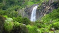 View of a beautiful high waterfalls in Ghangaria