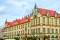 View of beautiful historical building at Market Square in Wroclaw