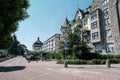 View of beautiful historical houses in swiss town Arbon Royalty Free Stock Photo