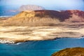 View on beautiful island Graciosa near Lanzarote,