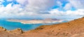 View on beautiful island Graciosa near Lanzarote,