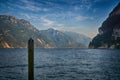 View of the beautiful Lake Garda,Riva del Garda, Italy