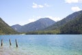 View at beautiful lake Heiterwangersee in Tirol