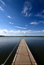 View on a beautiful lake in scandinavia in denmark Royalty Free Stock Photo