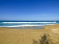 View of the beautiful Mocambique beach on a sunny day - Florianopolis, Brazil