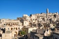 View of the beautiful old town of Matera Royalty Free Stock Photo