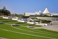 View of beautiful park in Dubai, UAE Royalty Free Stock Photo