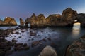 View of the beautiful rock formations at the Ponta da Piedade, near the city of Lagos Royalty Free Stock Photo