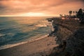 Sunset cliffs San Diego California Royalty Free Stock Photo