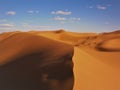 Beautiful View of Dunes of Sahara Desert Morocco Royalty Free Stock Photo