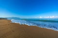 Sandy beach at Peloponess - Greece Royalty Free Stock Photo