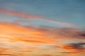 View of the beautiful sunset sky Royalty Free Stock Photo