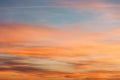 View of the beautiful sunset sky Royalty Free Stock Photo