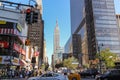 View of beautiful town landscape on Manhattan. USA. New York