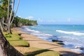 Sandy beach in Caribbean sea, Dominican Republic Royalty Free Stock Photo