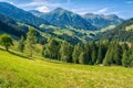 View of beautiful valley d`Ultimo Ultental in South Tyrol, Trentino Alto Adige, Italy