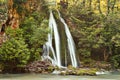 View of beautiful waterfall in Apuseni mountains