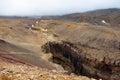 View of the waterfall in the canyon `Dangerous`. Kamchatka.