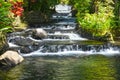 View of a beautiful waterfall in the rain forest of Costa Rica Royalty Free Stock Photo