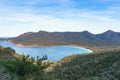 View on beautiful Wineglass bay beach Royalty Free Stock Photo