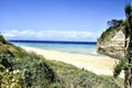 View of beautifull beach in Corf