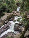 View beautifull waterfall natural tour