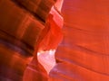 View of upper antelope canyon in arizona