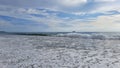 The view of the beauty of the Batu Kalang beach, Tarusan West Sumatra, Indonesia