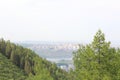 View from beaver log on campus. Krasnoyarsk