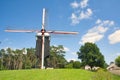 View on Beddermolen historical wind mill in Tongerlo, Westerlo Belgium Royalty Free Stock Photo