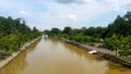 A view of the Bega river Timisoara, Romania Royalty Free Stock Photo