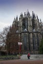 View behind Cologne cathedra