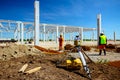 Boss oversees, control work on construction site