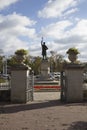 View from behind the monument to Stefan cel Mare Royalty Free Stock Photo