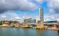 View of Belfast with the river Lagan