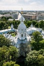 View from the belfry of the Smolny Cathedral in St. Petersburg C Royalty Free Stock Photo