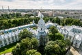 View from the belfry of the Smolny Cathedral in St. Petersburg C Royalty Free Stock Photo